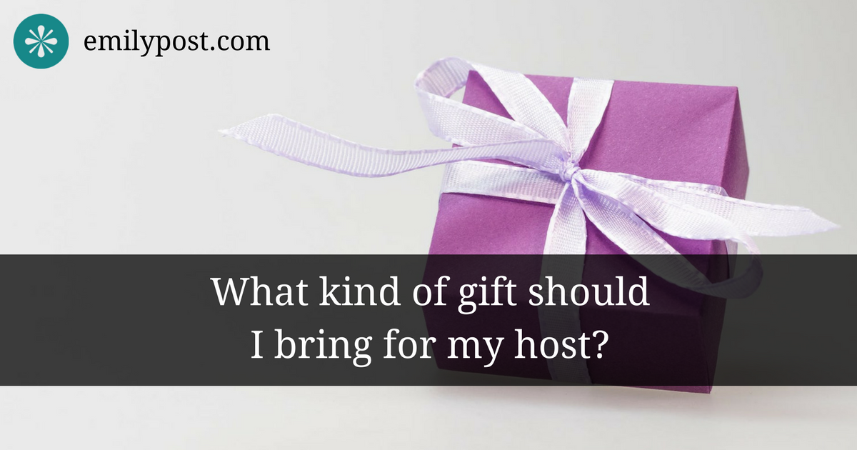 Graphic: What kind of gift should I bring for my host?