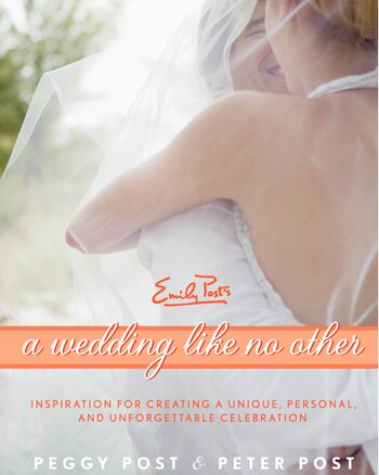 cover image of A Wedding Like No Other showing title on a ribbon over image of smiling couple kissing under a vail