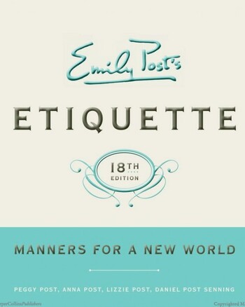 Emily Post Etiquette, 19th Edition Book