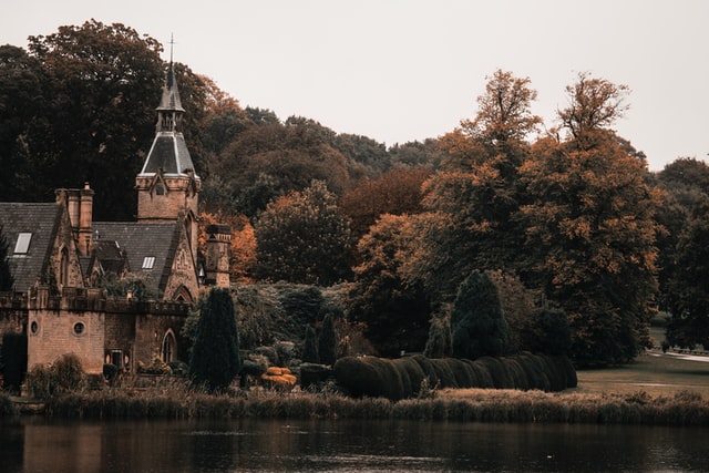 photo: British royal summer home sitting on the waters edge