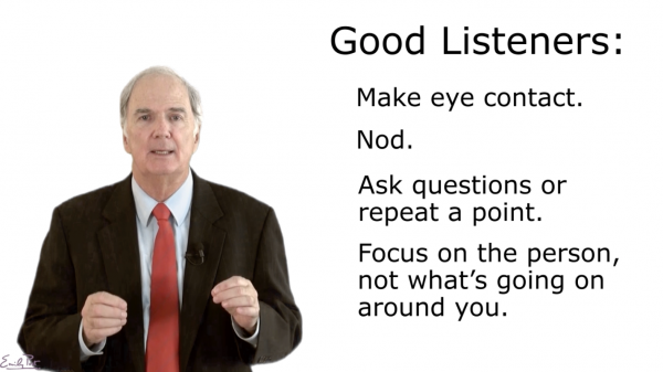 slide: tips on being a good listener