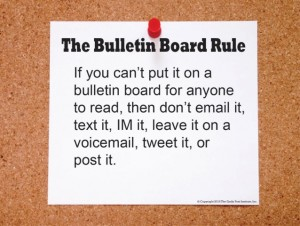 graphic: the bulletin board rule
