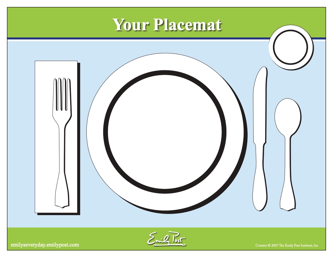 Free Printable Table Setting Placemat