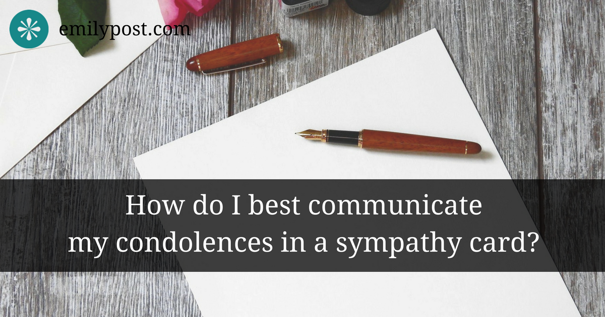 graphic: what to write in a sympathy card